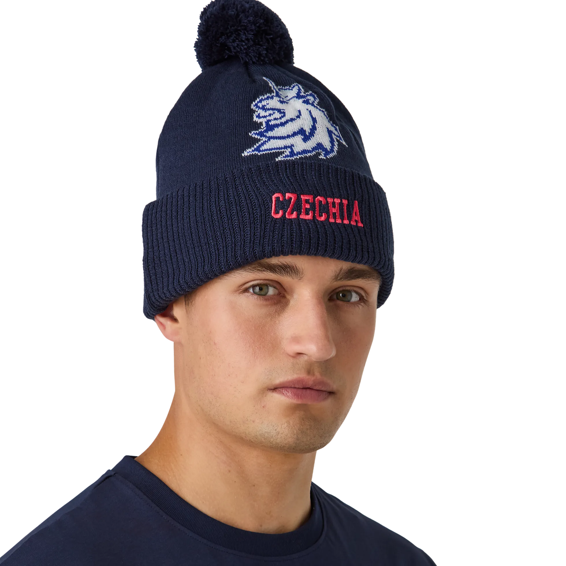Czechia Flag Pom Knit