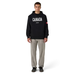 Fleece-Hoodie mit kanadischer Flagge