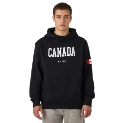 Fleece-Hoodie mit kanadischer Flagge