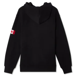 Fleece-Hoodie mit kanadischer Flagge