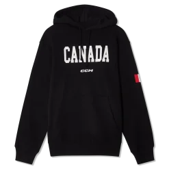 Fleece-Hoodie mit kanadischer Flagge