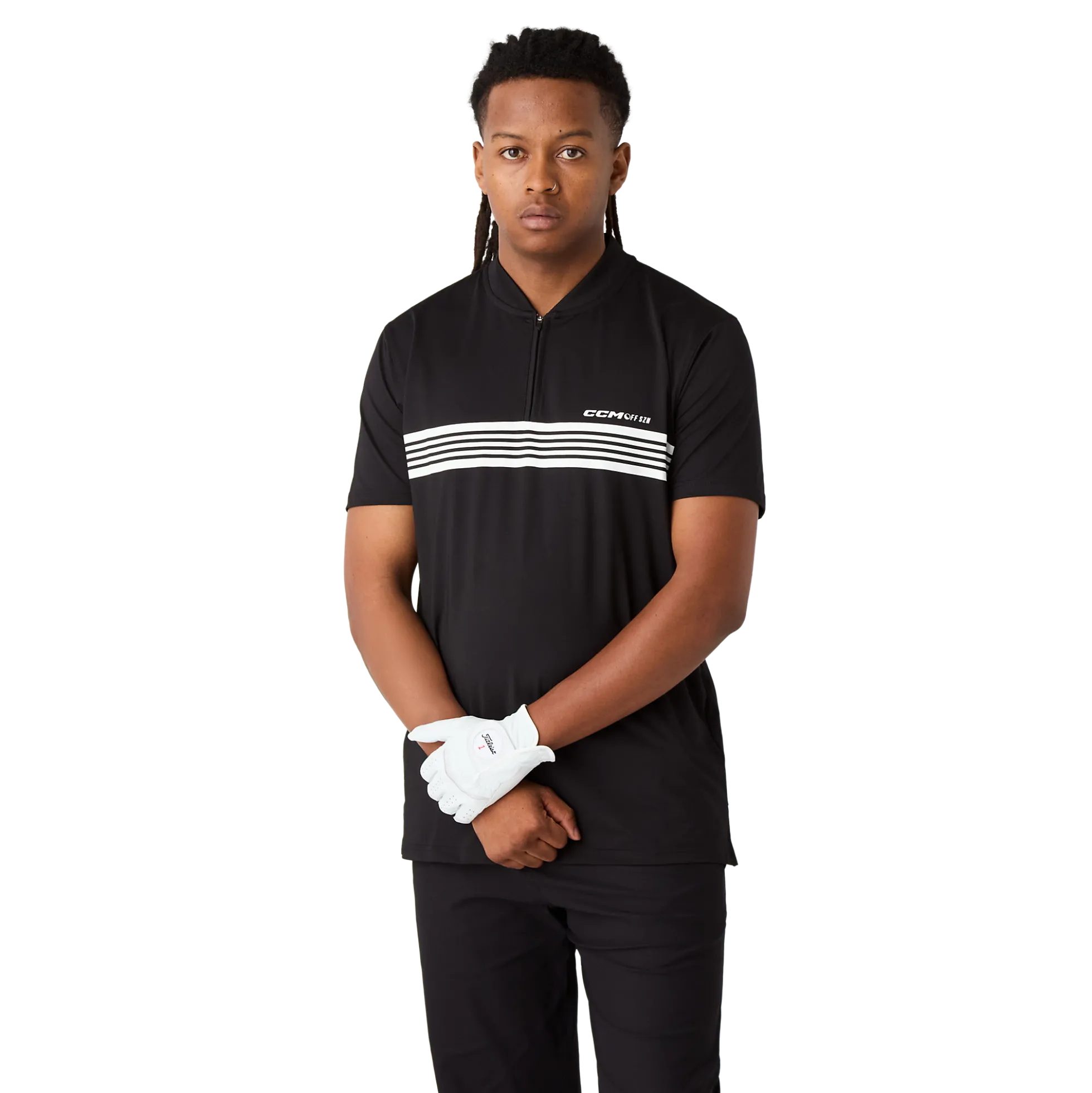 Golf Poloshirt mit Reißverschluss