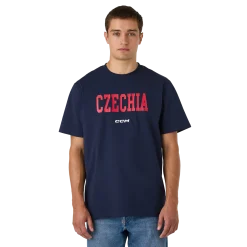 Kurzärmeliges T-Shirt mit tschechischer Flagge