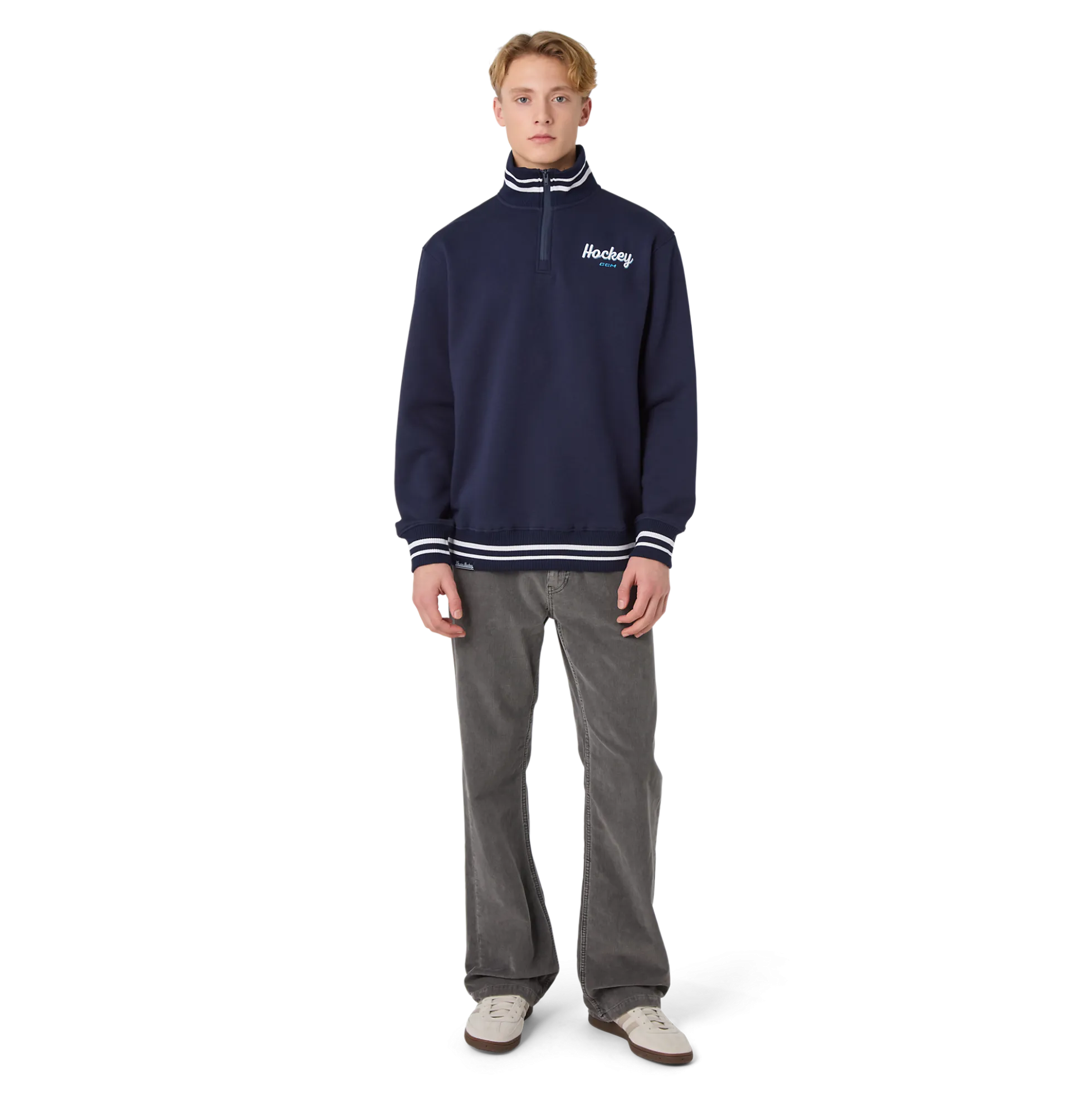 Stripe Collection Quarter-Zip Pullover