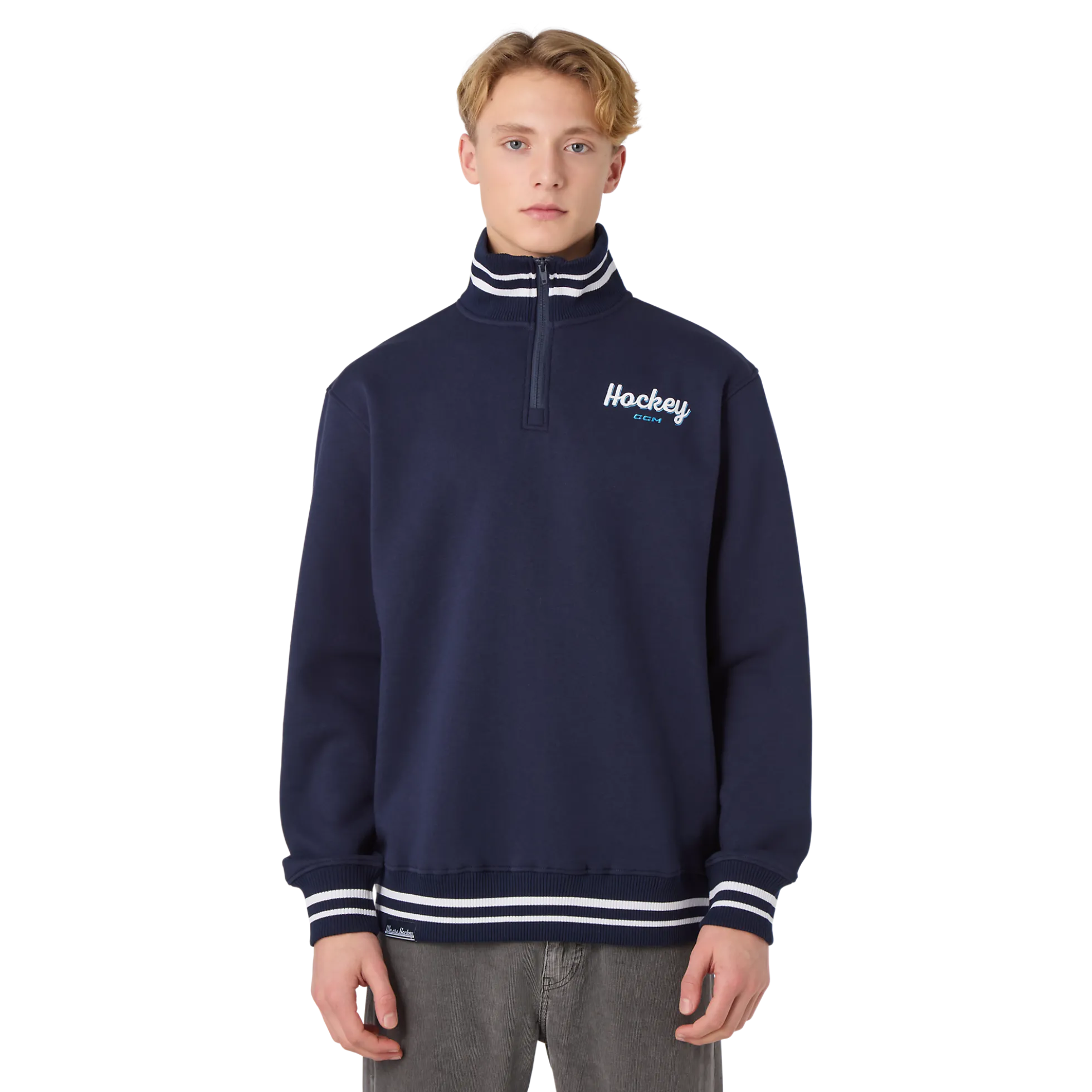 Stripe Collection Quarter-Zip Pullover