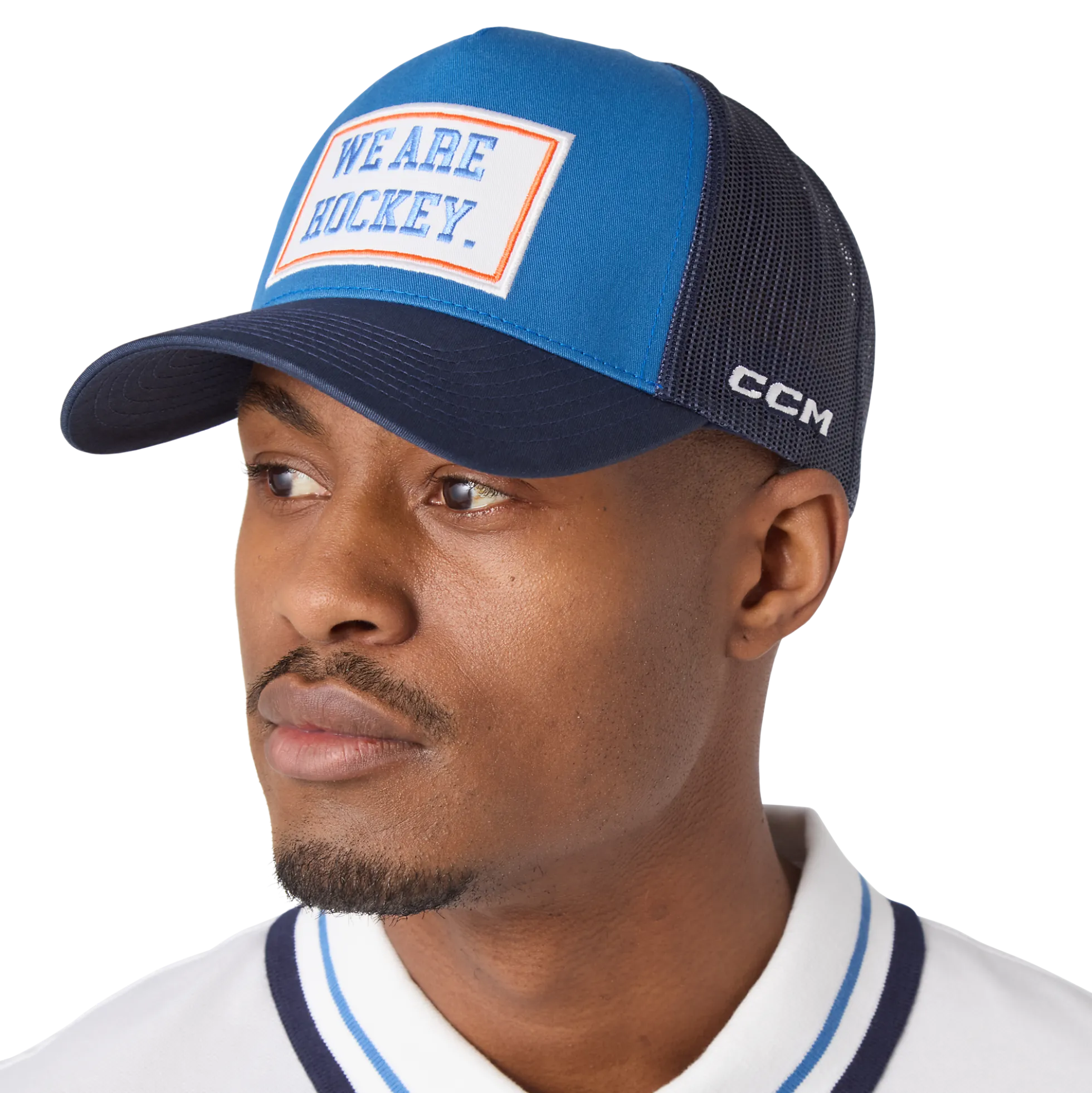 Stripe Collection Trucker‑Cap
