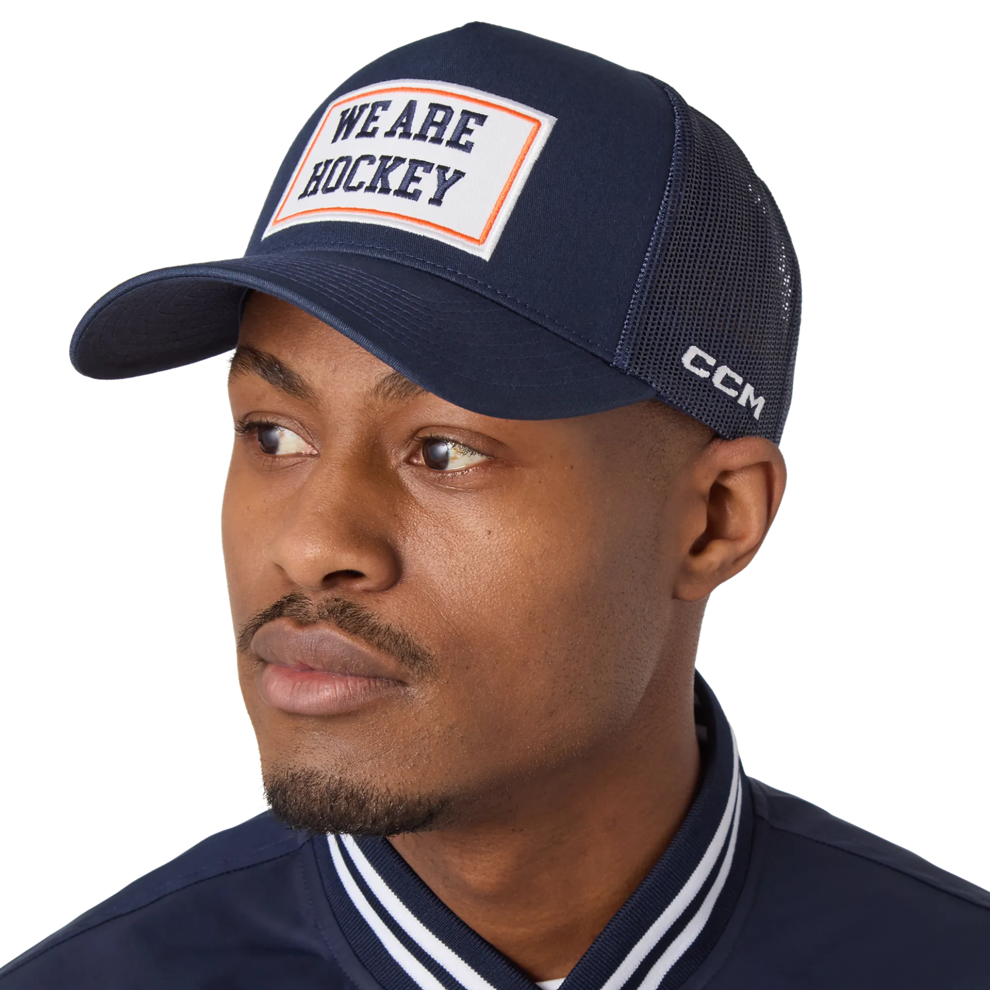 Stripe Collection Trucker‑Cap